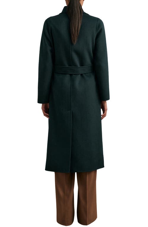 Reiss Rene Wool Blend Double Breasted Coat In Black