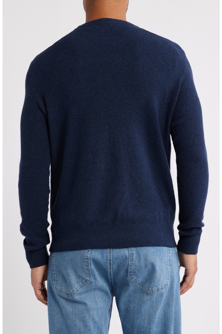 Jackson Organic Cotton Blend Sweater, Alternate, color, NAVY HEATHER