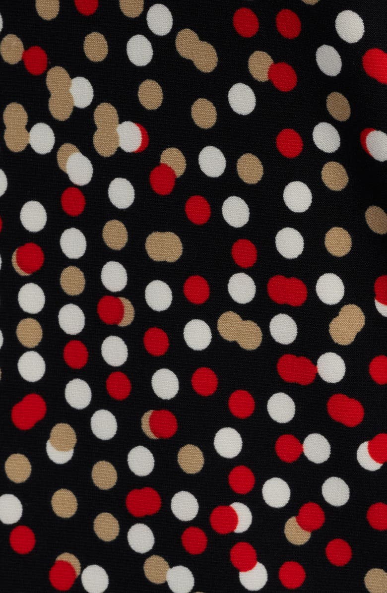 Anne Klein Polka Dot Triple Pleat Sleeveless Top, Alternate, color,