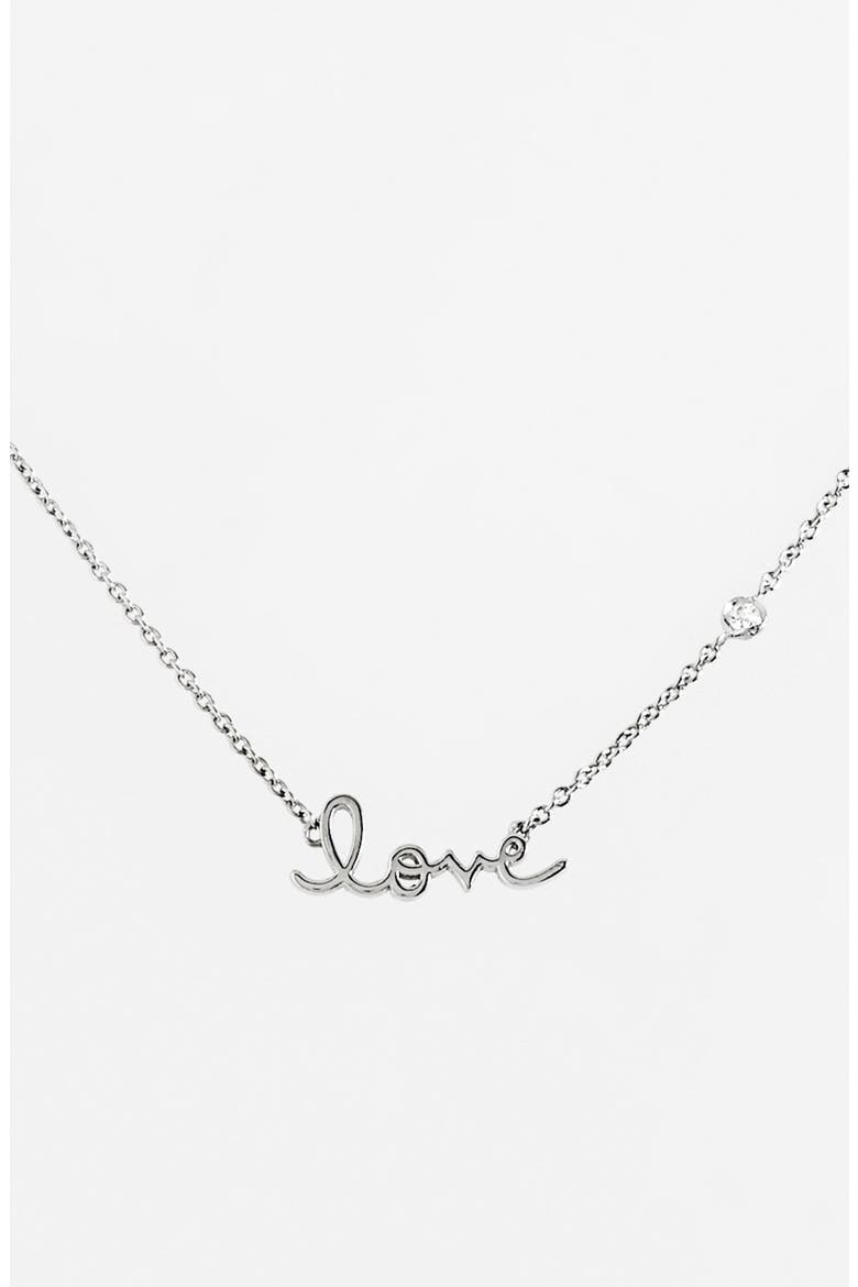 Love Necklace, Main, color, SILVER