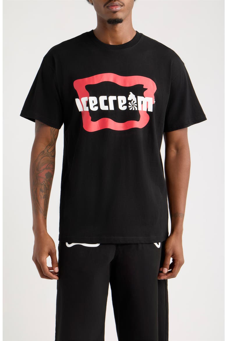 Root Beer Cotton Graphic T-Shirt, Main, color, BLACK