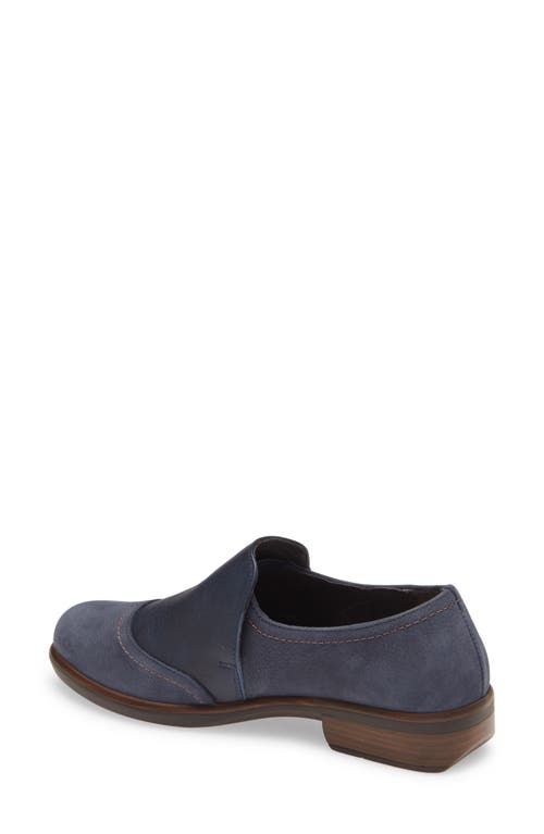 Naot Angin Loafer In Navy Velvet/soft Ink