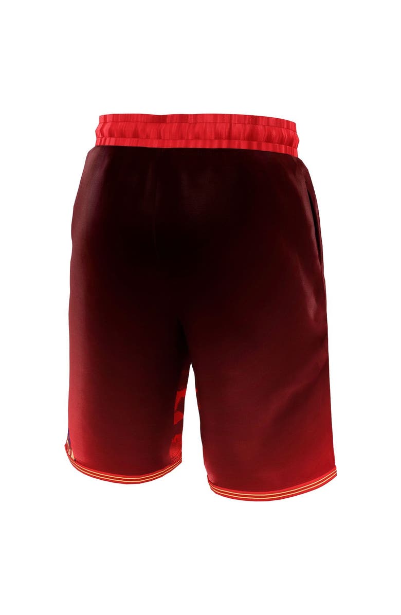 NBA X KIDSUPER Unisex NBA & KidSuper Studios by Fanatics Red Atlanta Hawks Hometown Shorts, Alternate, color, Red