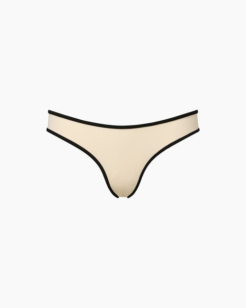 Shop Onia Milly Bikini Bottom In Egret/black