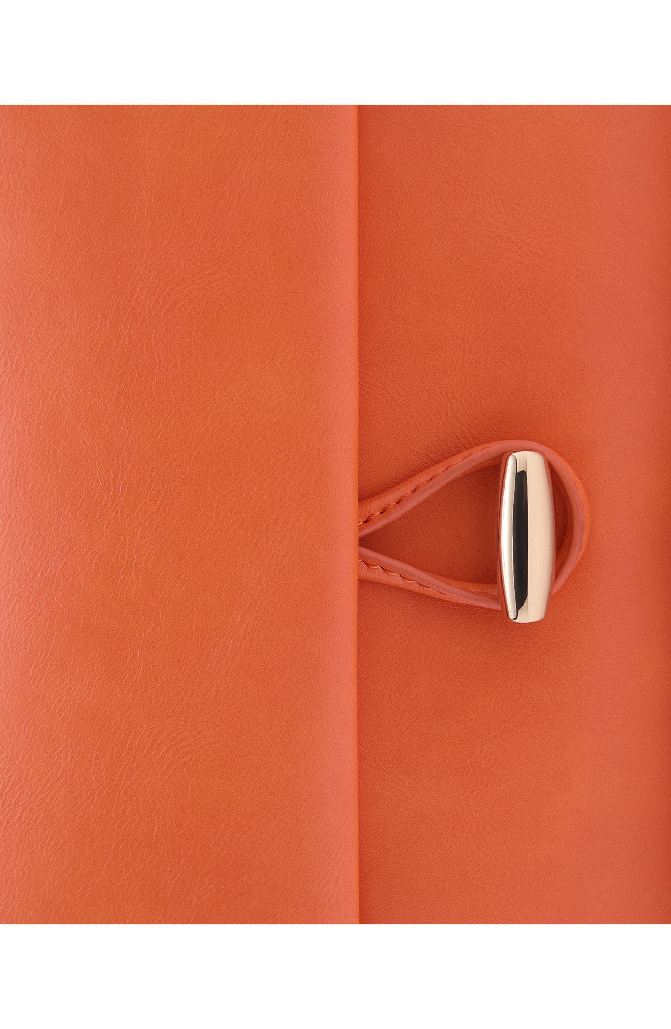 MANGO Faux Leather Shoulder Bag, Alternate, color, Orange