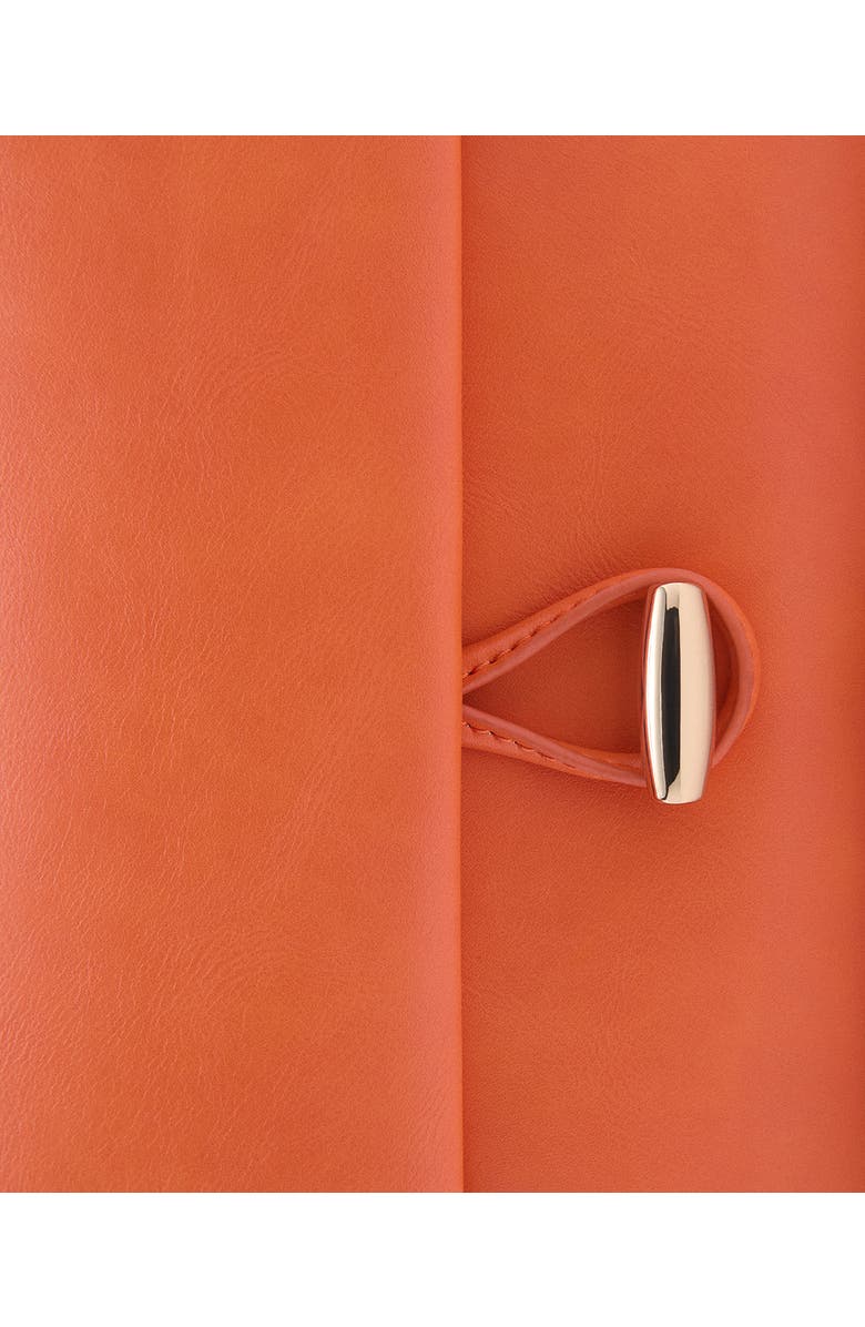 MANGO Faux Leather Shoulder Bag, Alternate, color, Orange