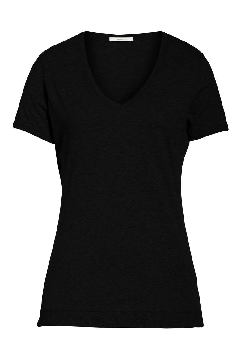 V-Neck T-Shirt, Alternate, color, BLACK