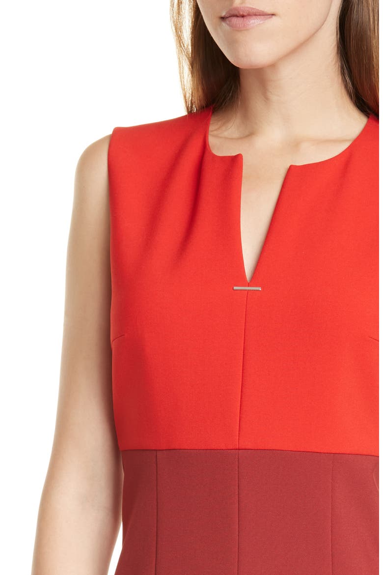 Daedalus Sheath Dress, Alternate, color, RUBY