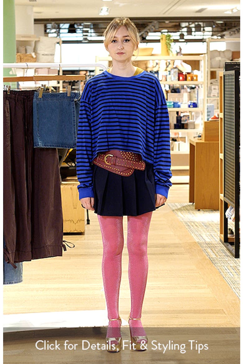Meet n Greet Striped Long Sleeve Cropped T-Shirt video