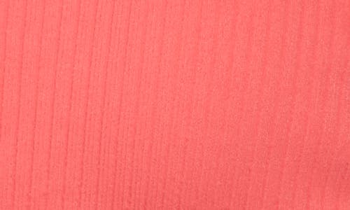 Shop Z By Zella Strappy Racerback Rib Sports Bra In Coral Sugar