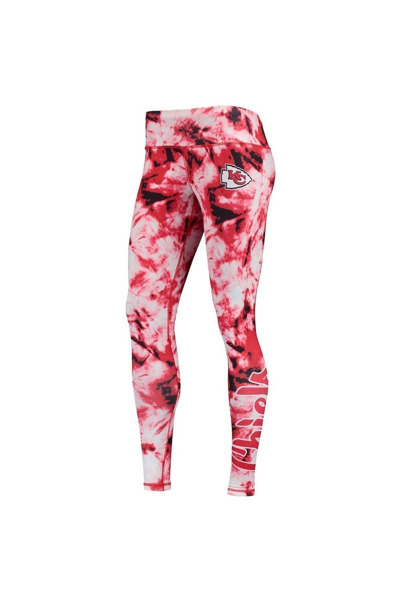 Women's FOCO Red Kansas City Chiefs Tie-Dye Leggings, Alternate, color, Red
