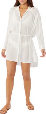 O'Neill Cami Long Sleeve Cover-Up Shirtdress