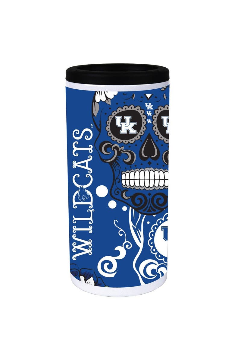INDIGO FALLS Kentucky Wildcats Dia Stainless Steel 12oz. Slim Can Cooler, Main, color, White