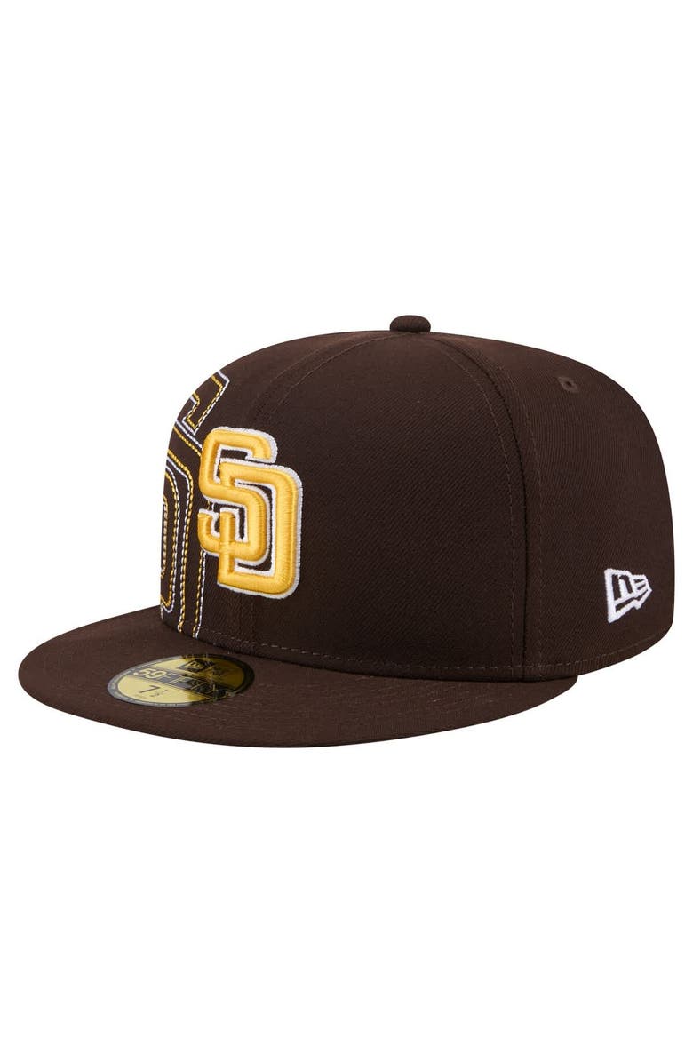 New Era Men's New Era Brown San Diego Padres Yarn Stitch 59FIFTY Fitted Hat, Alternate, color, Brown