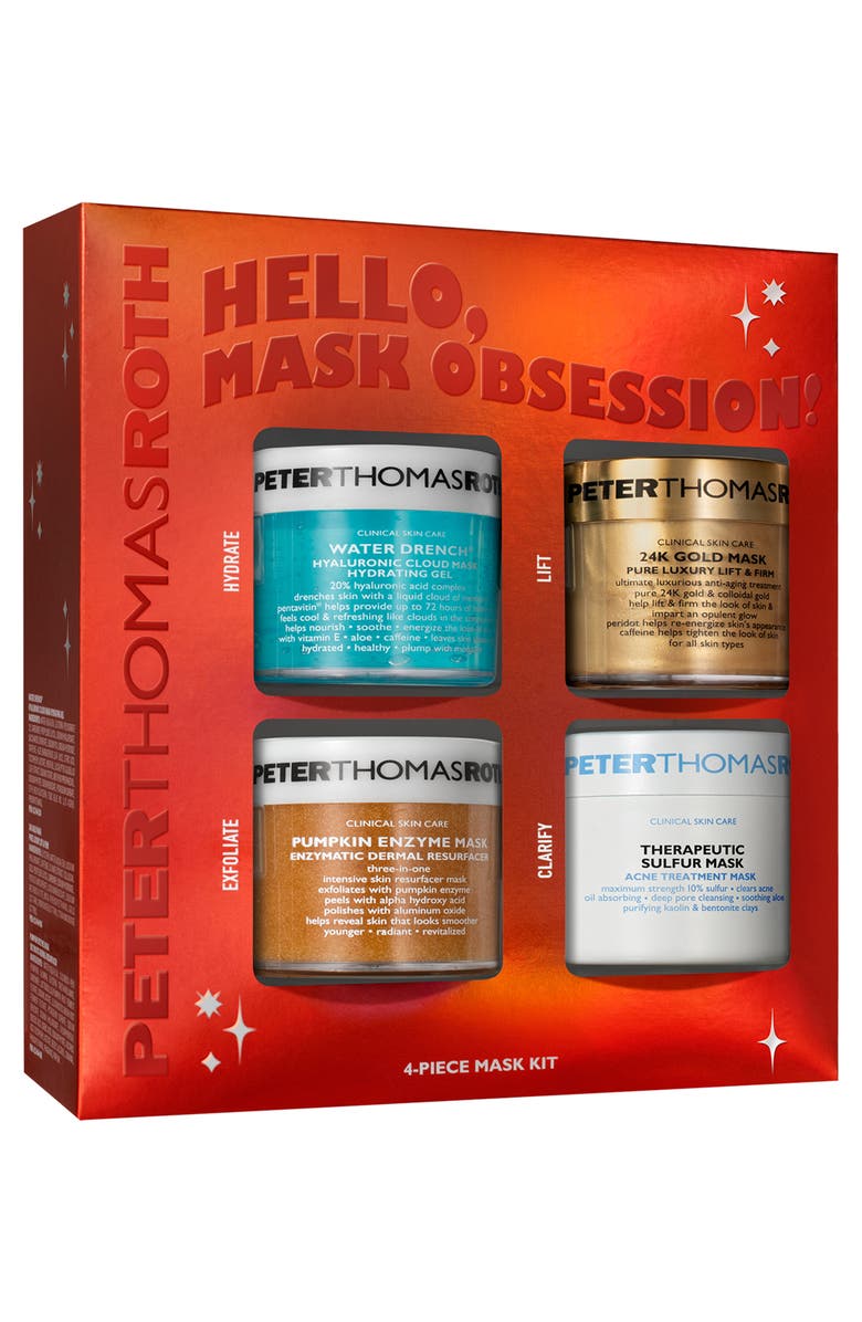Peter Thomas Roth Hello, Mask Obsession! 4-Piece Mask Kit $167 Value, Alternate, color, 