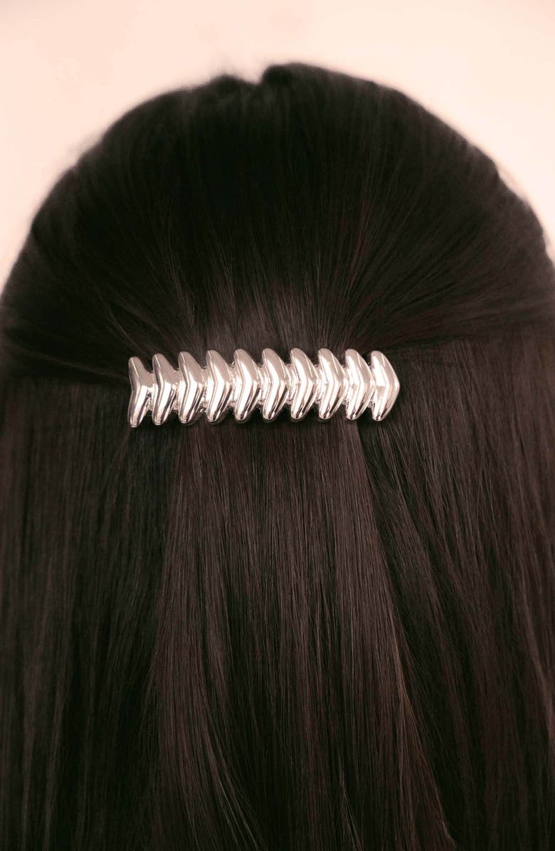 Ettika Moderna Barrette, Alternate, color, Silver