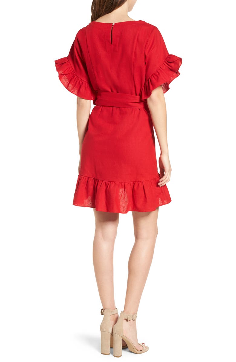 Socialite Ruffle Faux Wrap Dress, Alternate, color,