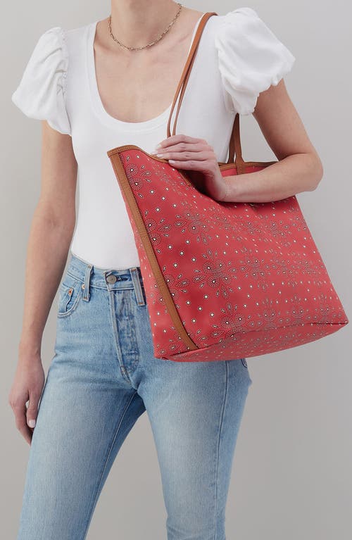 Hobo Large All That Coated Canvas Tote In Red Journey Bandana