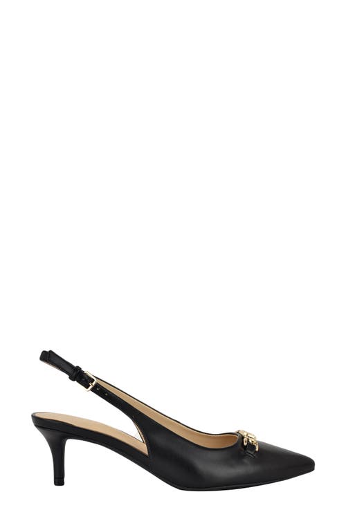 Tommy Hilfiger Tienna Slingback Pointed Toe Pump In Black