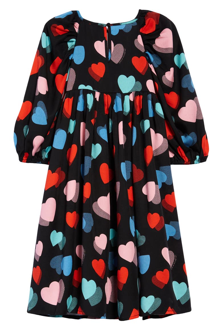 Stella McCartney Kids' Heart Print Dress, Alternate, color, MULTI