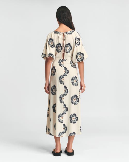 St Mrlo Palm Midi Dress In Blue