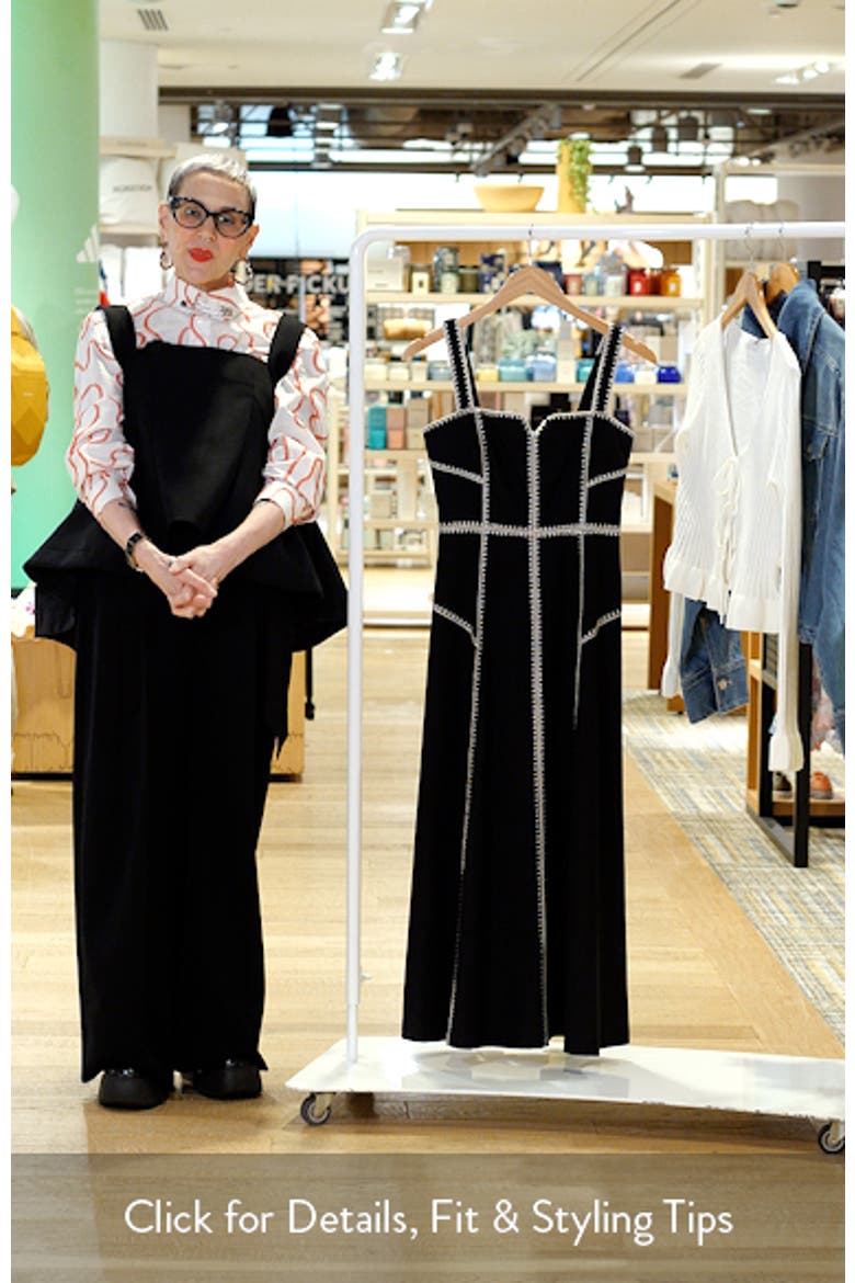 Contrast Stitch Fit & Flare Dress video