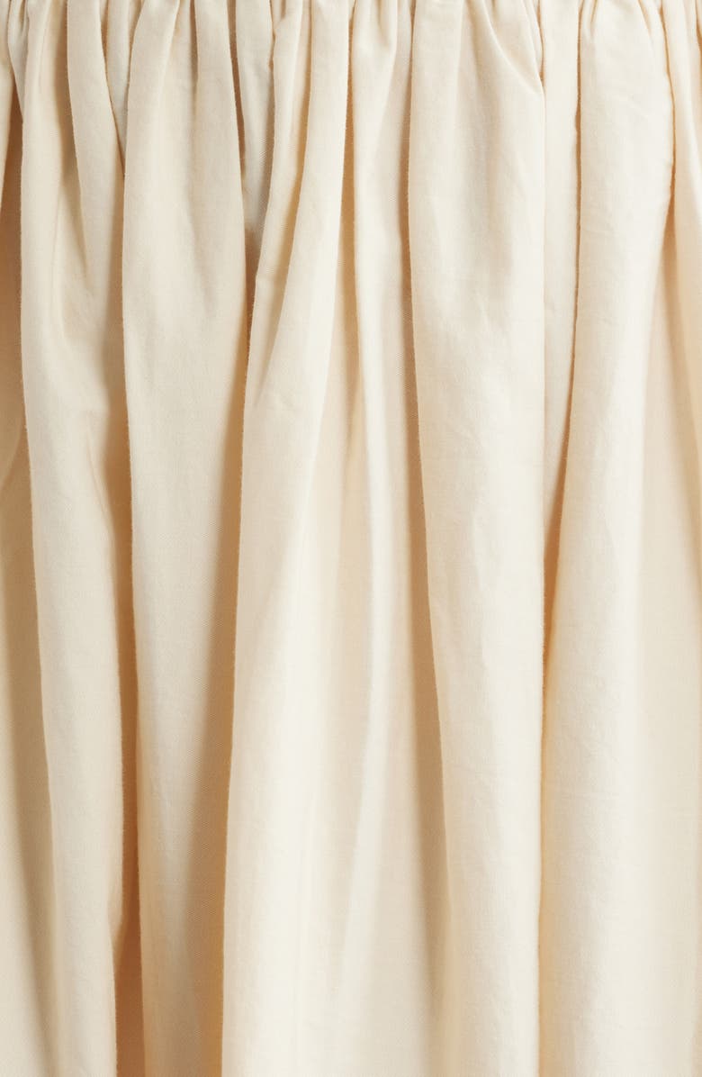 CeCe Embroidered Pintuck Strapless Maxi Dress, Alternate, color, 