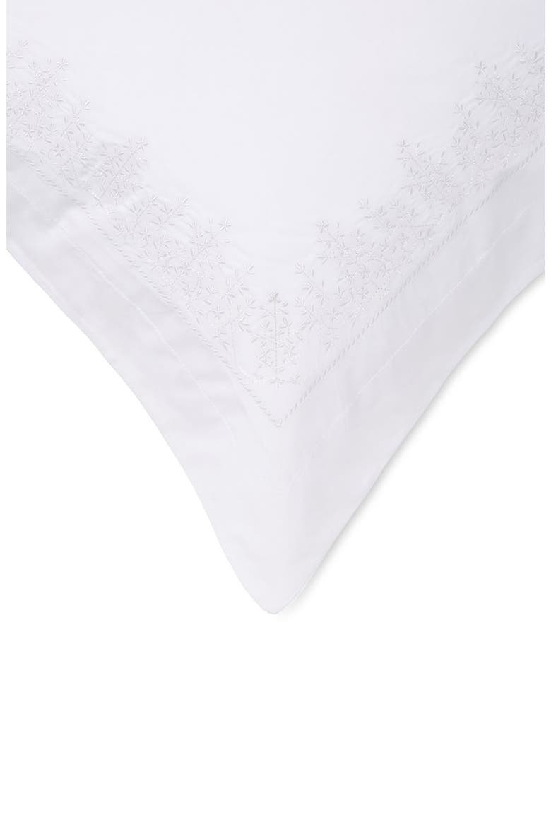 Baby's Breath Embroidery Duvet Set - King, Main, color, WHITE