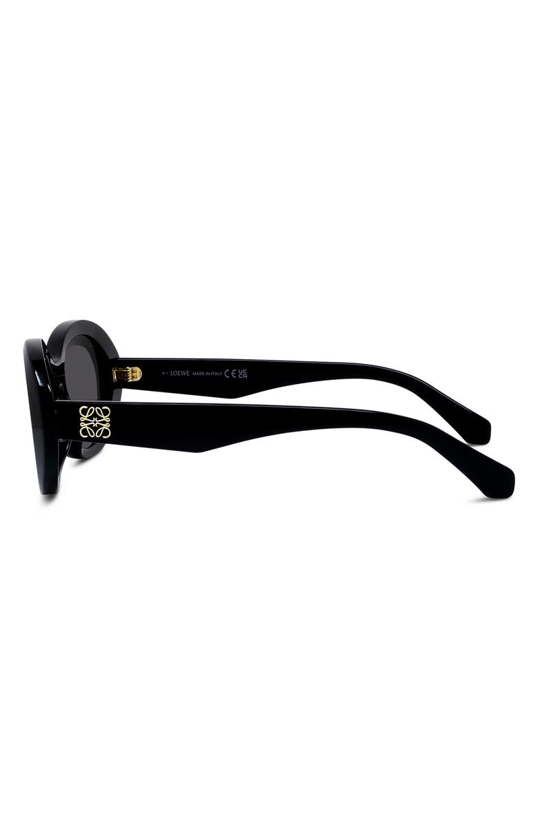 Loewe Anagram 54mm Oval Sunglasses, Alternate, color,
