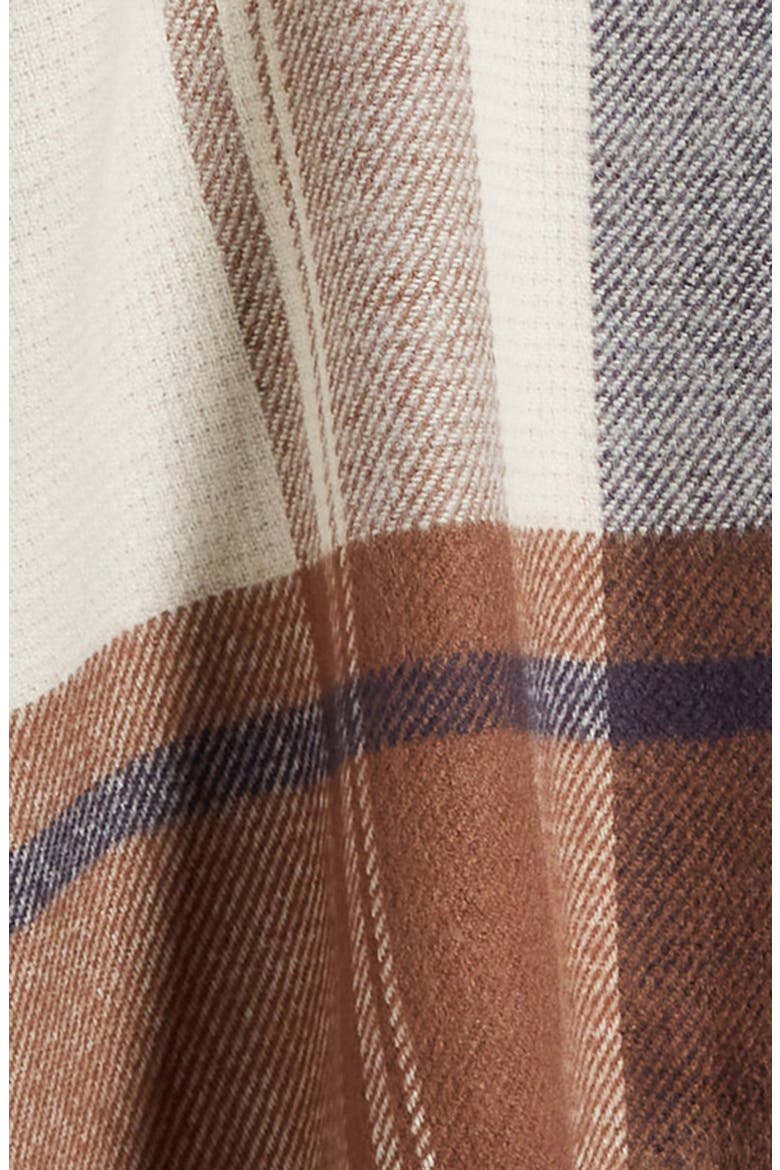 Plaid Convertible Scarf, Alternate, color, BEIGE PLAID COMBO