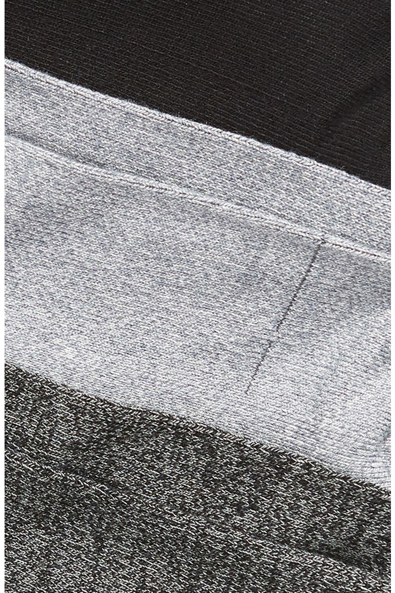 Assorted 3-Pack Pillow Sole Ankle Socks, Alternate, color, CHARCOAL GREY MULTI