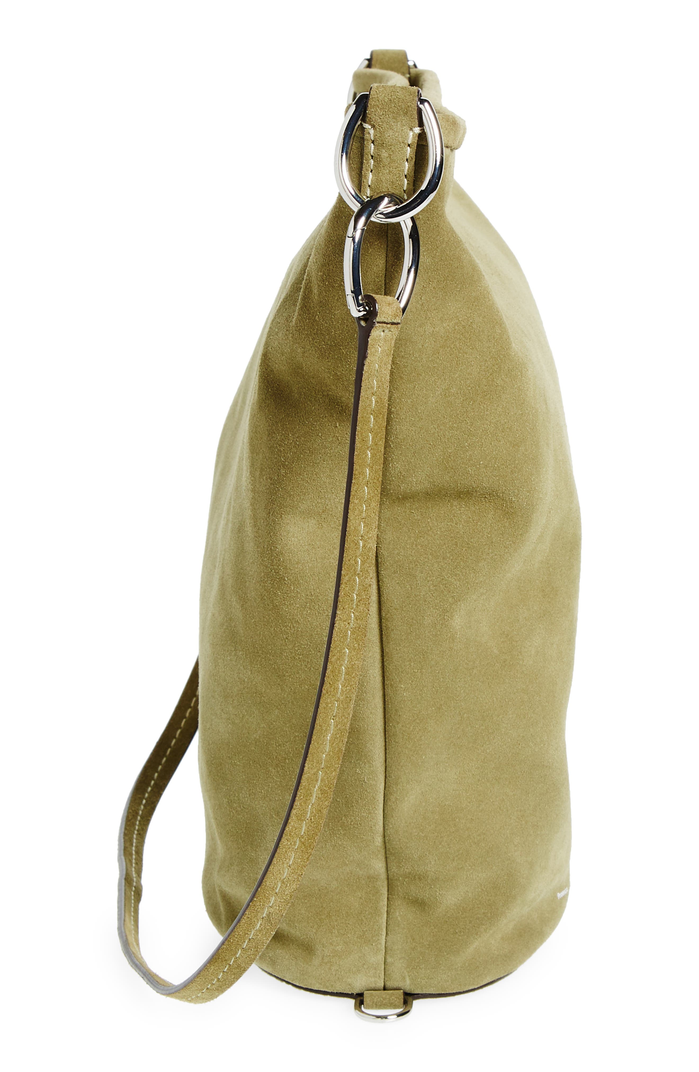 Proenza Schouler White Label Spring Suede Bucket Bag, Alternate, color, 