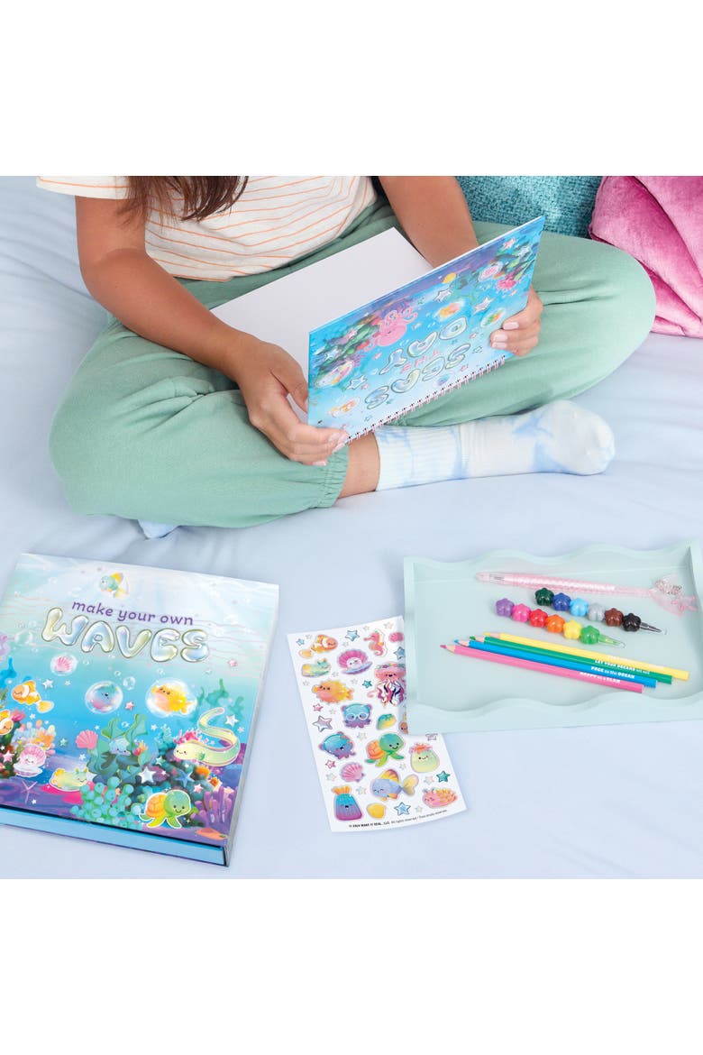 Seas The Day! Artist Drawing Set 20 Piece Ocean Theme Kit, Sketchbook, Alternate, color, Multicolored