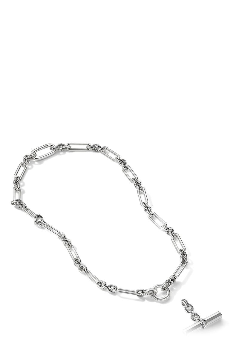 David Yurman Lexington Diamond Chain Link Necklace, Alternate, color,
