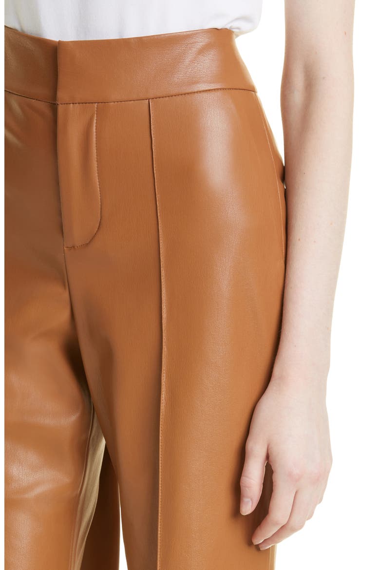 Dylan High Waist Faux Leather Wide Leg Pants, Alternate, color, CAMEL