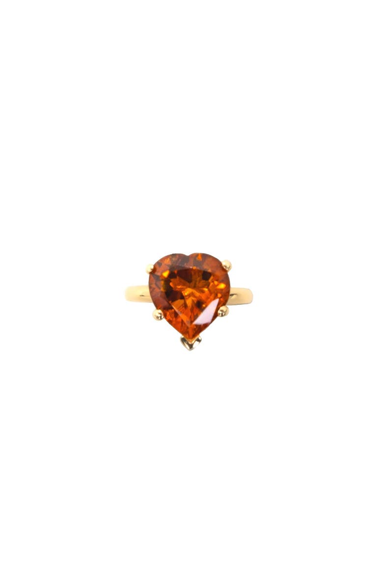 FRY POWERS Heart Ring in Golden Orange Citrine, Main, color, Orange Citrine
