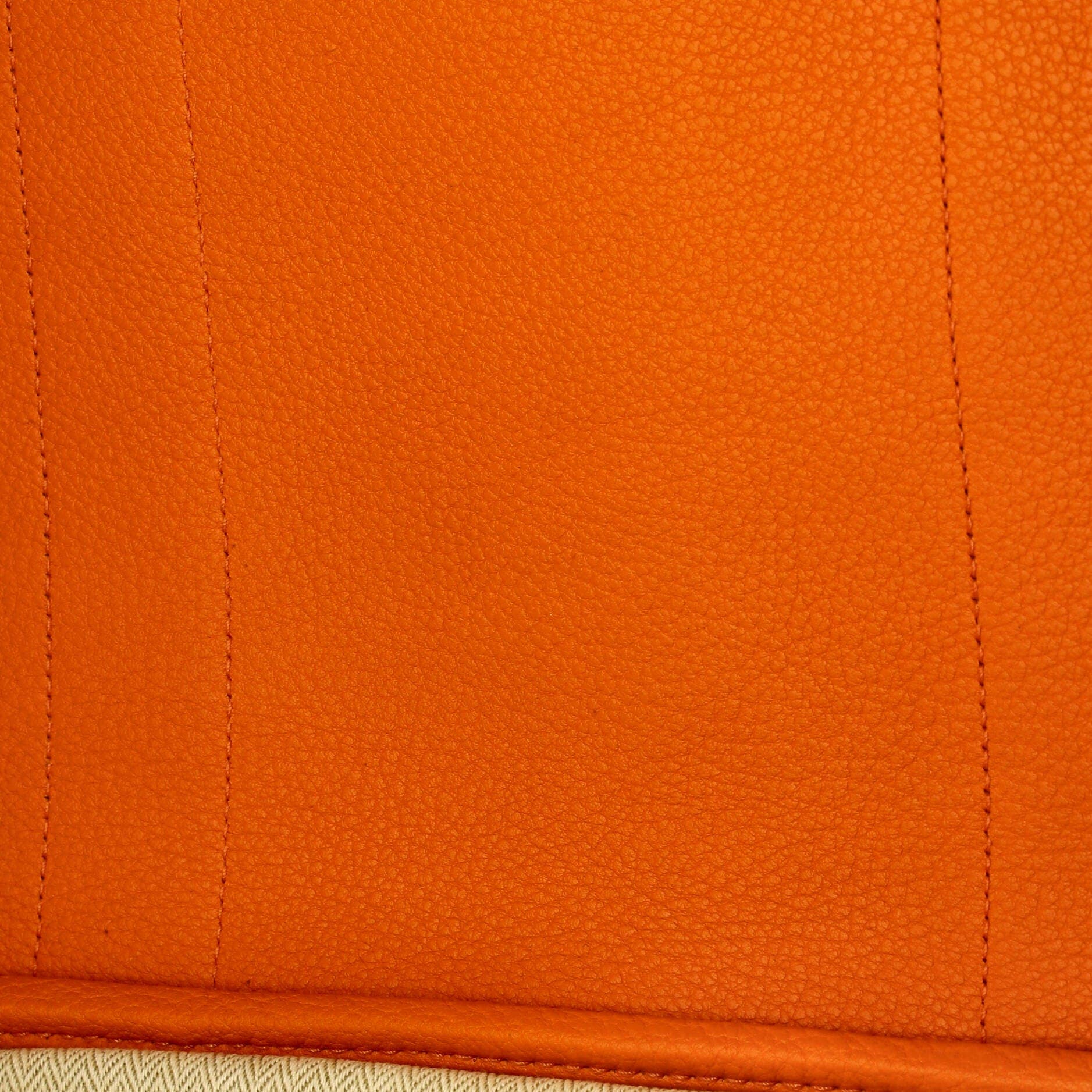 Pre-Owned Hermes Garden Party Tote Leather 36, Alternate, color, Orange H