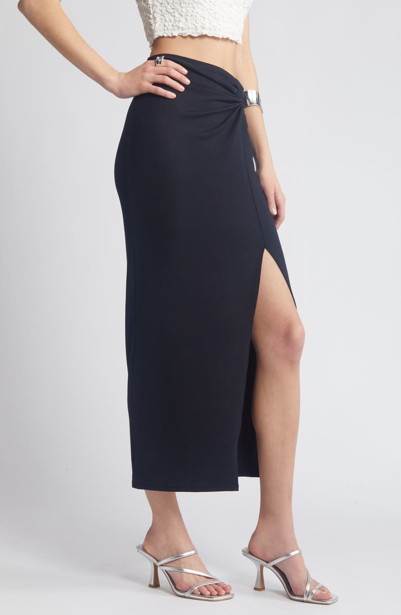 Open Edit Twist Front Maxi Skirt, Alternate, color,