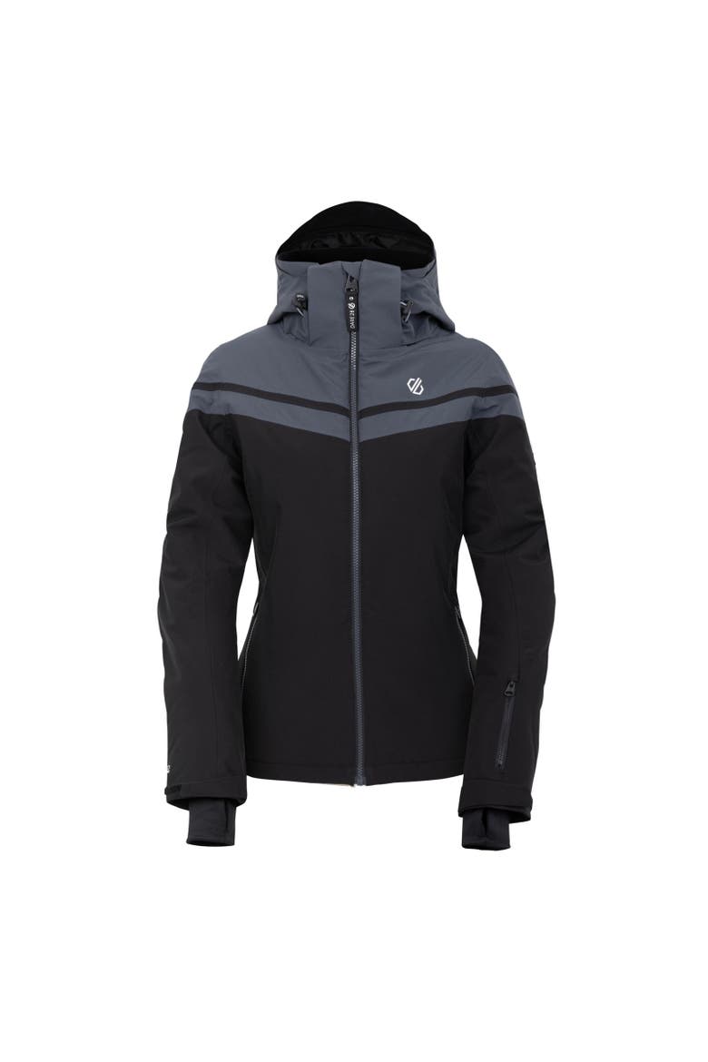 Flurry Ski Jacket, Main, color, Black and Ebony