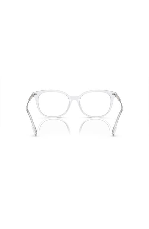 Burberry 53mm Square Optical Glasses In Transparent