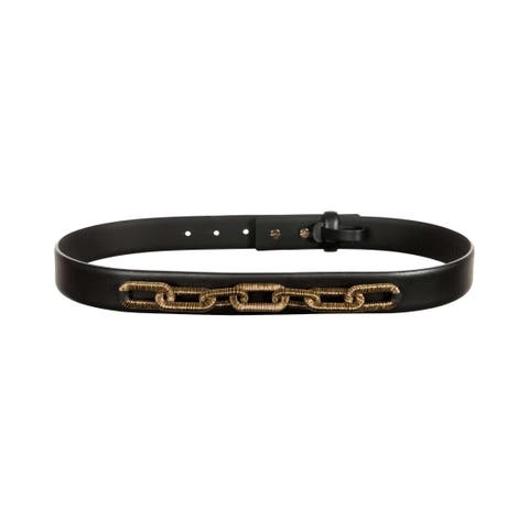 Catena Belt Black & Antique Gold