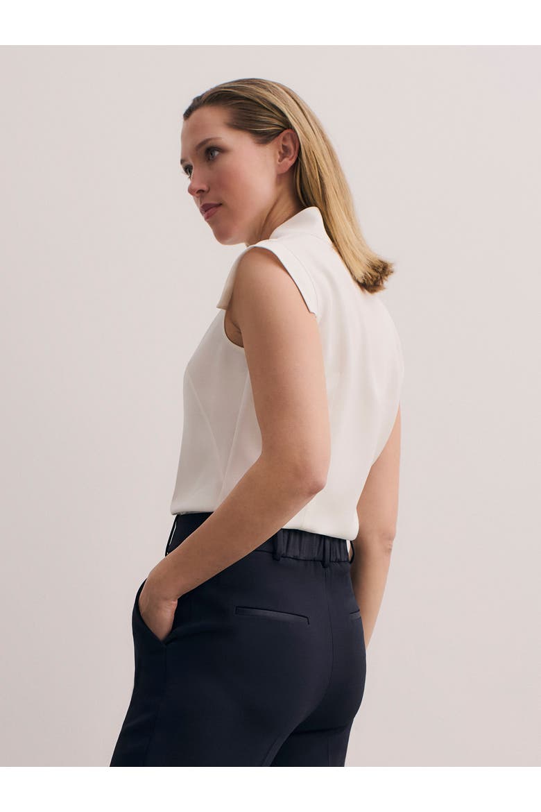 Bowery Sleeveless Silk Blouse, Alternate, color, Ivory