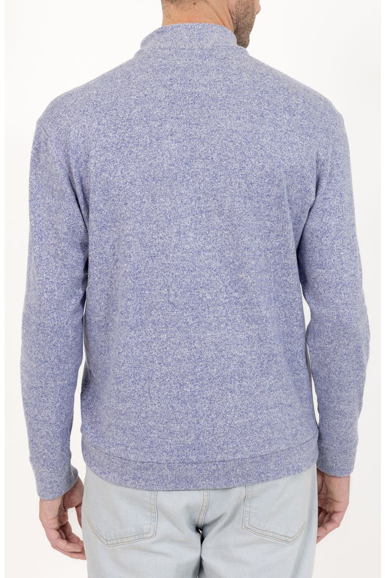 Casual Quarter Zip Pullover Sweater, Alternate, color, BLUE