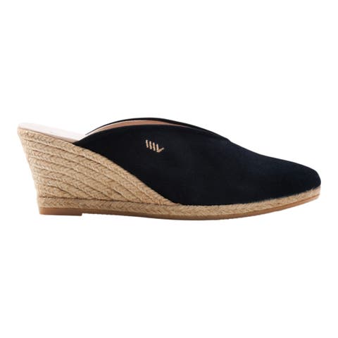 Truja Suede Espadrille Mule Wedges