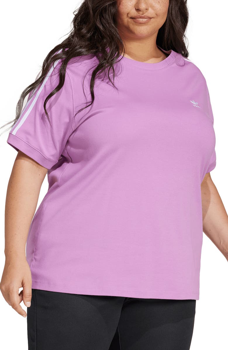 adidas Adicolor 3-Stripes Stretch Cotton T-Shirt, Main, color, 