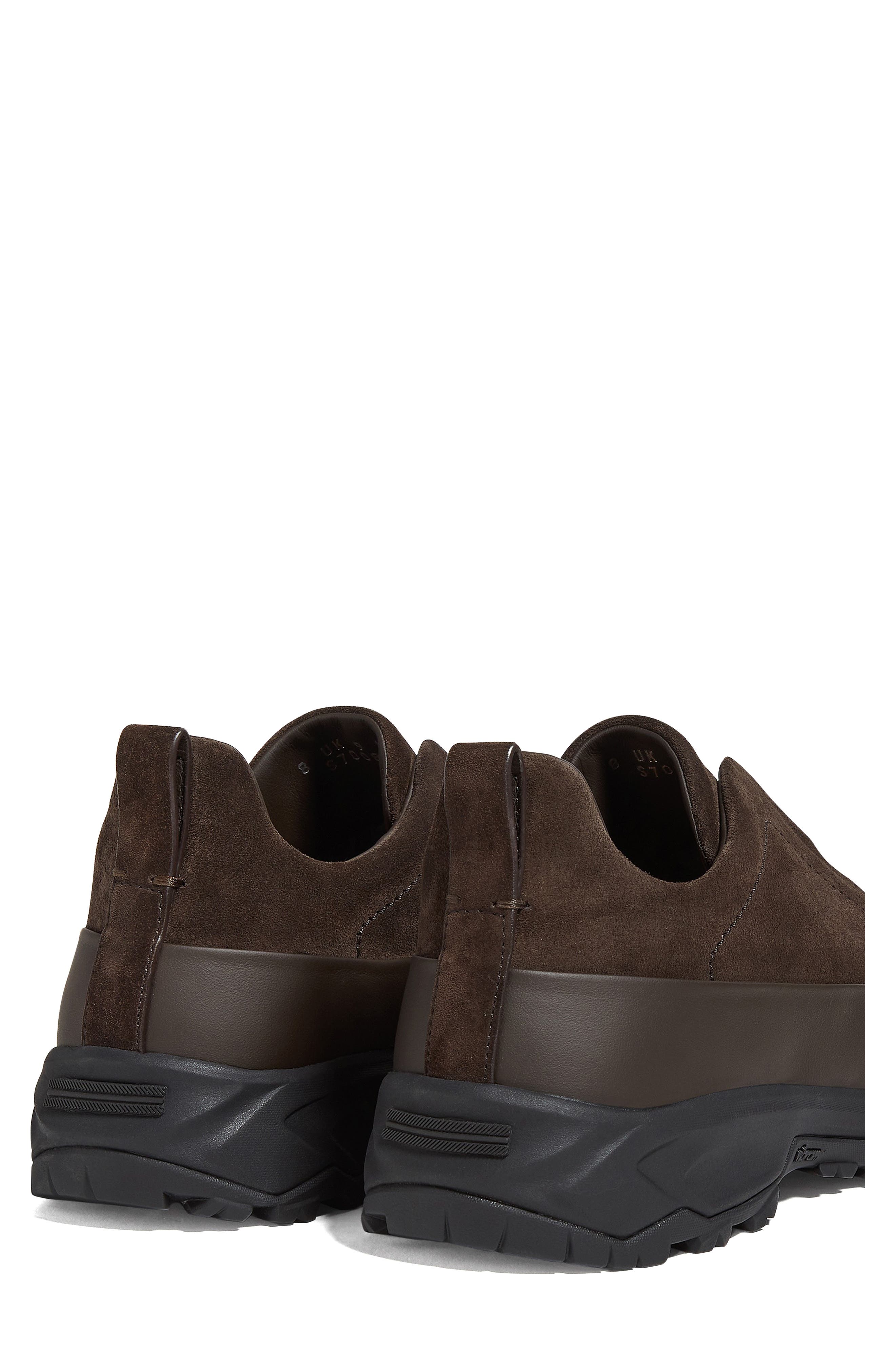 ZEGNA Triple Stitch<sup>™</sup> Monte Sneaker, Alternate, color, Dark Brown