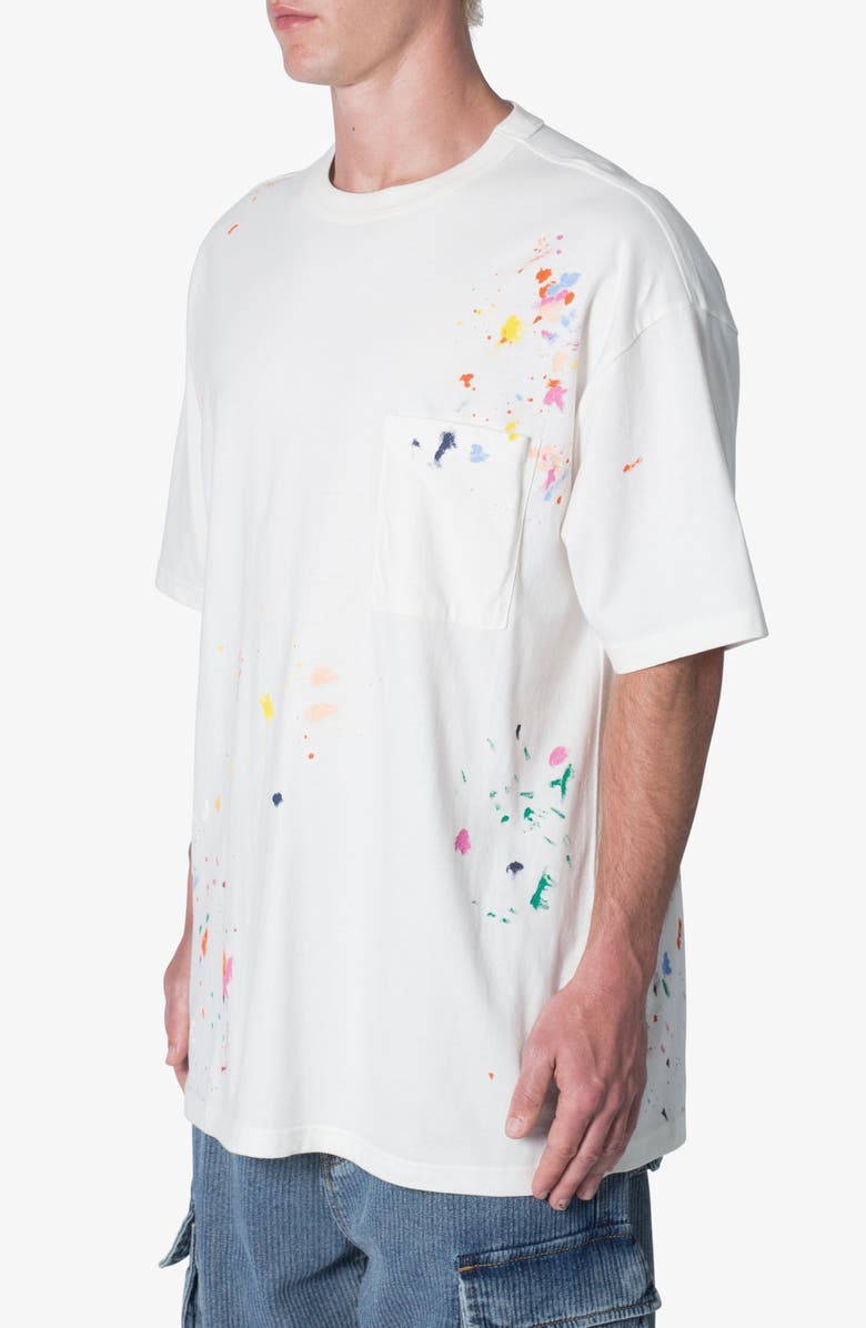 mnml Paint Spatter Cotton Pocket T-Shirt, Alternate, color,