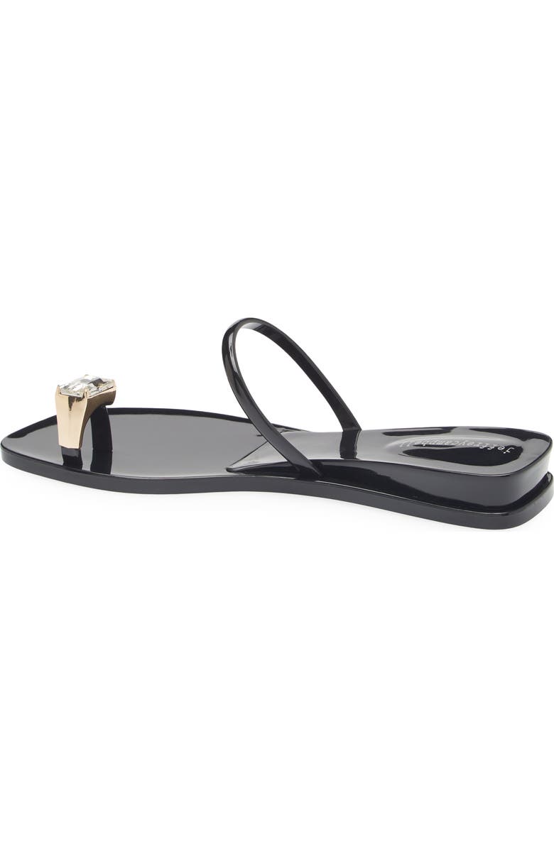 Jeffrey Campbell Balia Wedge Sandal, Alternate, color, Black Shiny Clear