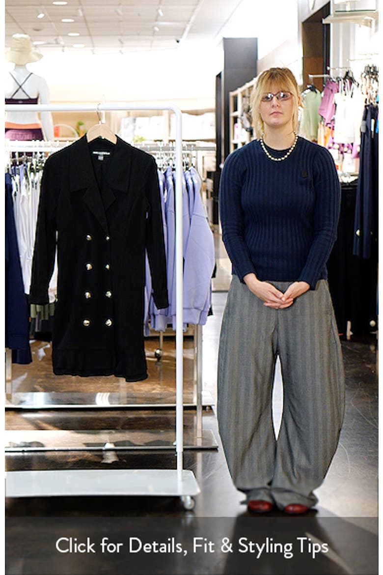 Double Breasted Long Sleeve Scuba Crepe Blazer Dress video