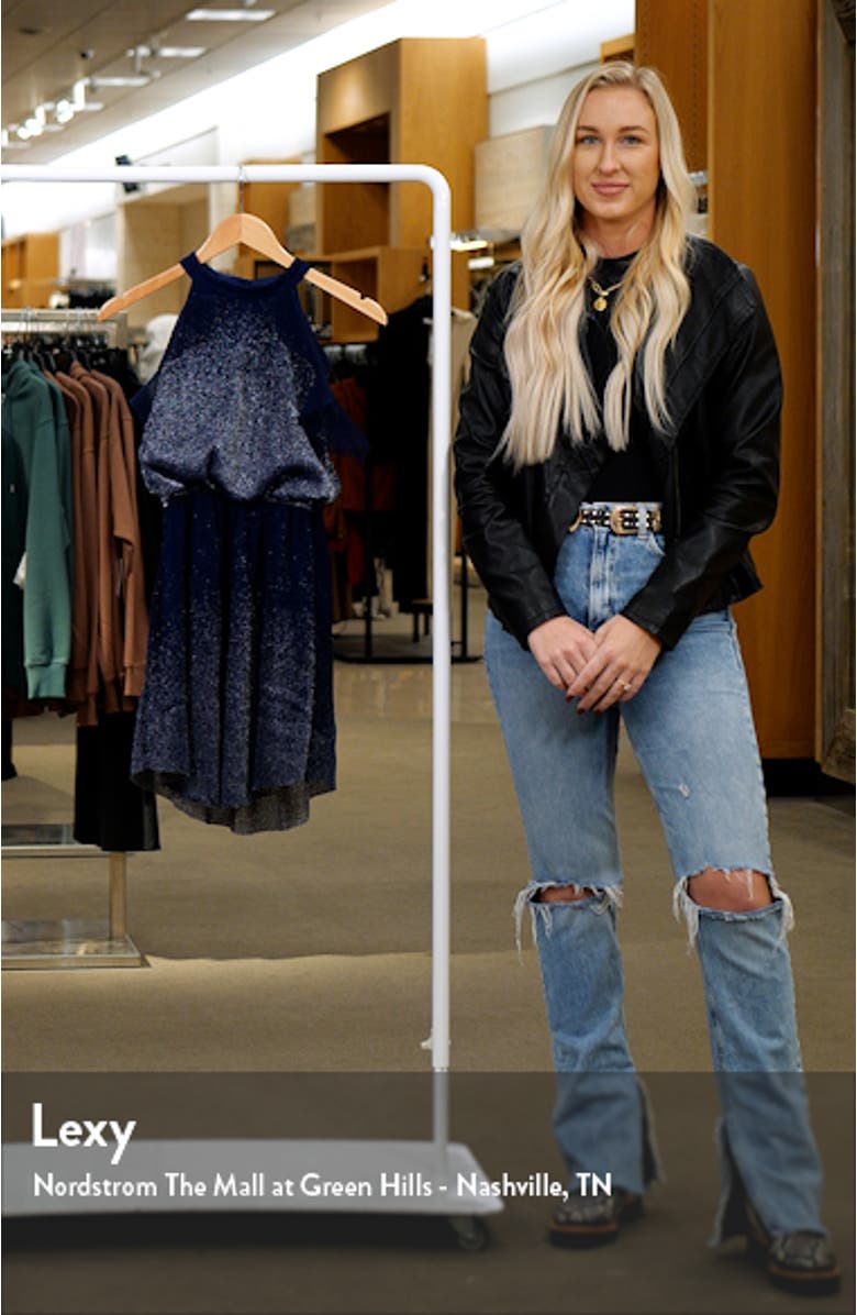 Kids' Metallic Ruffle Party Dress, sales video thumbnail